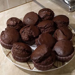 I didn't use chocolate chips but they came out great. Really chocolaty taste just how I like it. Very easy to make