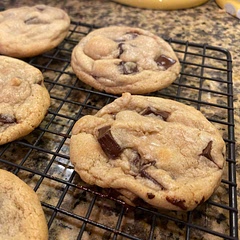 Used my convection oven. Makes the outside a little crispier with the inside gooey. Yum!