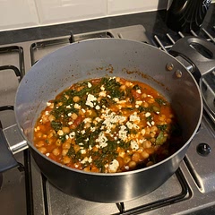 Had to use a pinch of baking soda as suggested to neutralise the acidity. Worked out well, nice easy lunch