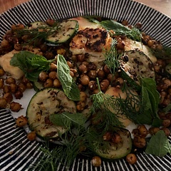 Took more then half an hour to put together! Allow at least an hour. Also would add more lemon. But a lovely dish and very filling. The feta was great!