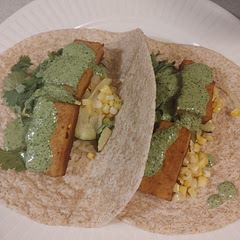 I ended up baking both tofu and veggies to save dishes