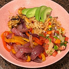 It was very good. I’d add some cayenne pepper to spice the shrimp up and I added pineapple to my salsa.