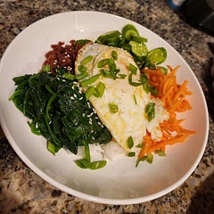 So delicious! We made vegetarian with beyond beef crumbles. I used significantly less rice, a little extra spinach, and the cutest baby cucumbers! Flavors were spectacular and the egg yolk on my rice really made it work!