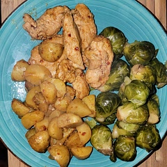 I didn't use fresh herbs but dry and it was still really good! I would make it without the hot sauce next time, a little too spicy for me