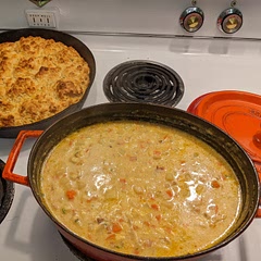 Double the recipe. Added 1/4 a cup of flour to vegetables and bacon fat to make a thicker soup. added thyme and garlic. Came out perfect