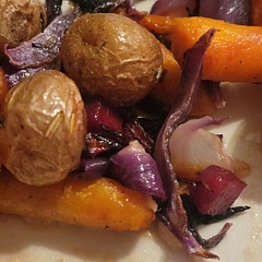 I just used baby carrots instead of cutting large carrots. And the tiniest potatoes too which made this SUPER fat to prep! It was DELICIOUS!