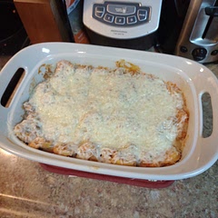 I added garlic powder and onion powder to the ground beef, and added oregano after I mixed everything together.