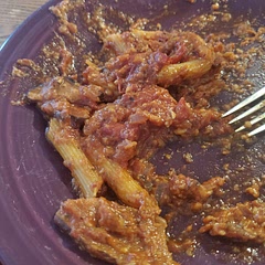 Added balsamic vinegar, Parmesan cheese, and used 4 very ripe full size tomatoes for roasting.