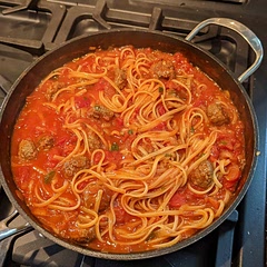 Whole family loved it. Will put a little more pasta in next time.