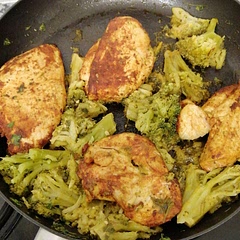 Made with broccoli instead of asparagus, and nandos sauce as the hot sauce. Was good