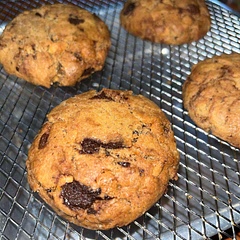 The best chocolate chip cookie I have ever made. I couldn't stop eating the dough, too! Not sure why mine didn't spread as much but I don't really mind. The brown butter made all the difference, the flavours were just stunning.