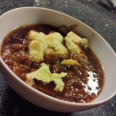 I didn't have enough veggie stock so I added miso. yummy