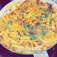 I added Colby jack shredded cheese instead of mozzarella. Also added orgeno and Italian seasoning sooo amazing I added parm to the top once dished