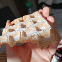 was like the hard belgish waffles and i liked it :3