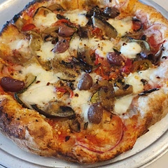 My first attempt at making pizza dough.  So happy with the result.