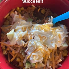 Added refried beans