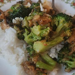 opted out of the mushrooms. Axtually tasted really good! I would make more of the sauce next time