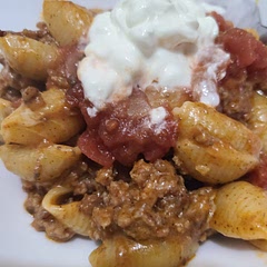 A little extra salsa on top with some sour cream, delicious!