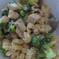 Served on top of pasta!