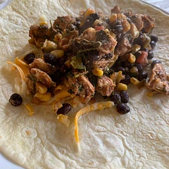 I made it with cubed chicken and made it into a wrap! It was so simple to make and very good! 🫶