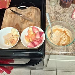 First time making a fruit dip. Very simple recipe and I had all the stuff already, perfect. I whipped for probably 5 minutes because I like it velvety and it turned out delicious. Me and my family loved it. Thanks.