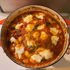 Delicious and easy to make. I added mushrooms and spinach. Served with garlic bread.