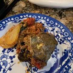 Super good but this is definitely a labor of love dish. Took ages, but well worth it. I also went vegan- mostly. No meat. And a vegan bechamel which I made with buckwheat flour. Turned out good. I also used only half the cinnamon and used shallots in place of onion. Lastly, I added 2 tbsp of balsamic vinegar to the sauce to deepen the flavor.