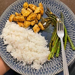 I used a lot less butter, perhaps 50g total instead of 1/2 a cup
