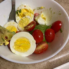 Husband was worried when I told him here starting to eat healthier. It’s day one and said this is his favorite, put it on the schedule. Lol.