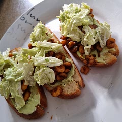 Added a small twist with the homemade bread but still so good!!