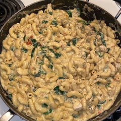 perfect amount of flavor!! used a little more noodles than it called for and added more milk than suggested because it cooked out very fast, perfect meal to make together for quality time