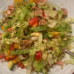 Absolutely delicious I added lettuce, bell pepper and onion to make it more of a chopped salad.