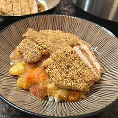 The curry was amazing! We didn’t have panko for the pork so used Italian breadcrumbs instead, which were a bit too salty. Would also recommend using thicker pork chops because ours got a little over cooked.