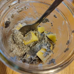 I added more coconut milk because it looked really thick. I used coconut/ almond milk combo (it is really thick).