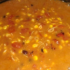 I've been making this dish for years and it's a huge hit in our home. I personally just dump it in the crock pot on low and let it do its thing. I use fire roasted canned tomatoes with garlic in it. Also, in addition to the taco seasoning, I add granulated garlic.  The longer it cooks the thicker and more flavorful it gets, almost like a stew or chili. We top it with shredded cheese, sour cream, and tortilla chips. It's perfect for cold, rainy or snowy nights. The perfect comfort food! 