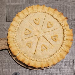 Didn't have milk on hand so I added a mixture of heavy whipping cream and water. It made it rich thick and creamy! I added about a teaspoon extra of salt which was perfect. Added 1 chopped potato, Italian seasoning, and some black pepper. The boys loved it!

I'm not sure if I got the right pie size because I had enough to make two pies. 

Yummy and comforting without all the crazy flare. Love it and will make it again soon!
