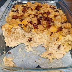 So yummy! The packet of ranch didn't stick to the frozen tater tots very well but other than that it was quick and easy!