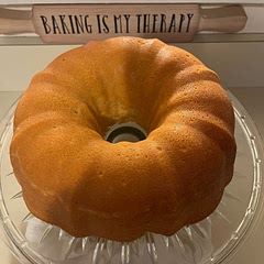 This is a great cream cheese 
pound cake. It came out moist and sweet - I like to bake things I can bring for breakfast and I’ve been enjoying a slice of pound cake with a nice cup of tea the past few mornings!  Delightful!