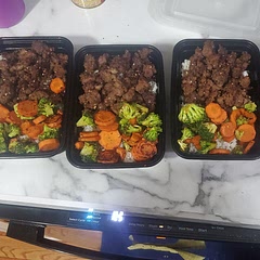 I did this recipe in a meal prep. Did a bed of white rice, this Korean beef, and sauted veggies. I ended up not having ginger so I used ground mustard. It added the zing it needed to even out the flavors. I didn't have sesame oil either so I just used olive oil and sprinkled some sesame seeds on the beef during browning. Turned out very good.