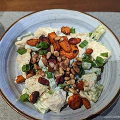No mustard
Soft garlic carrots
Basil
Toast the pine nuts
