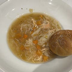 Added cornflour as it was slightly runny but once chicken was shredded (and I added noodles) it was delicious. With the side of crusty bread was perfect too. Chicken was very moist, loved slow cooking it this way.