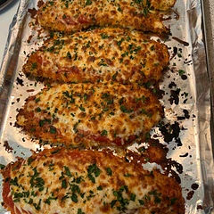 This was amazing. I love chicken Parm, and this was a total winner in my family’s book. Thanks for the recipe!