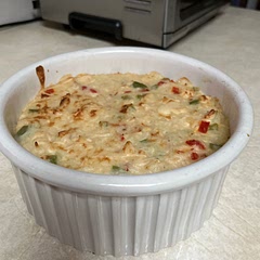 My daughters favorite meal. We use Keebler club crackers to scoop the meal, adds a nice saltiness to the dish. I use a rotisserie chicken for the meat for easy prep.