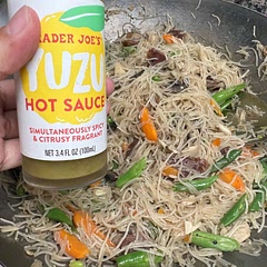 No cabbage for us.. it’s so good with this yuzu hot sauce from TJ’s!!!!