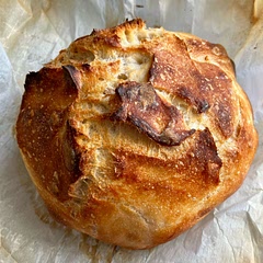 I followed the directions to the letter and watched the videos and this was my result!! A perfect sourdough loaf. I cannot wait to slice it!
