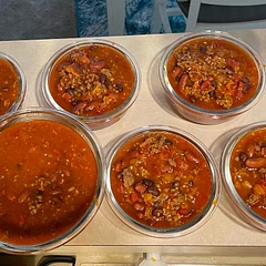 Doubled everything, half beef/half sausage, added a can of black beans as well. 
Teen approved! and extra for meal prepping. Definitely easy and worth it… tasted amazing.