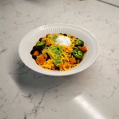 Very tasty! But I think the black beans combined with the sweet potatoes can make it extra gassy. You may want to soak the black beans overnight in water.