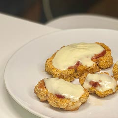 Very tasty, aromatic mini cauliflower pizzas! Great for an appetizer or a snack! Easy too! Love it!