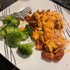 I added rice and broccoli with it and it was amazing!