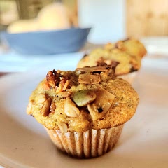 We added grated carrot, golden raisins, and topped with granola and they came out delicious and moist! We will definitely have this easy bake in our regular rotation for when we accumulate too many freezer bananas.